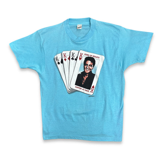 [L] late 80s Elvis Presley 'King of Hearts' Tee