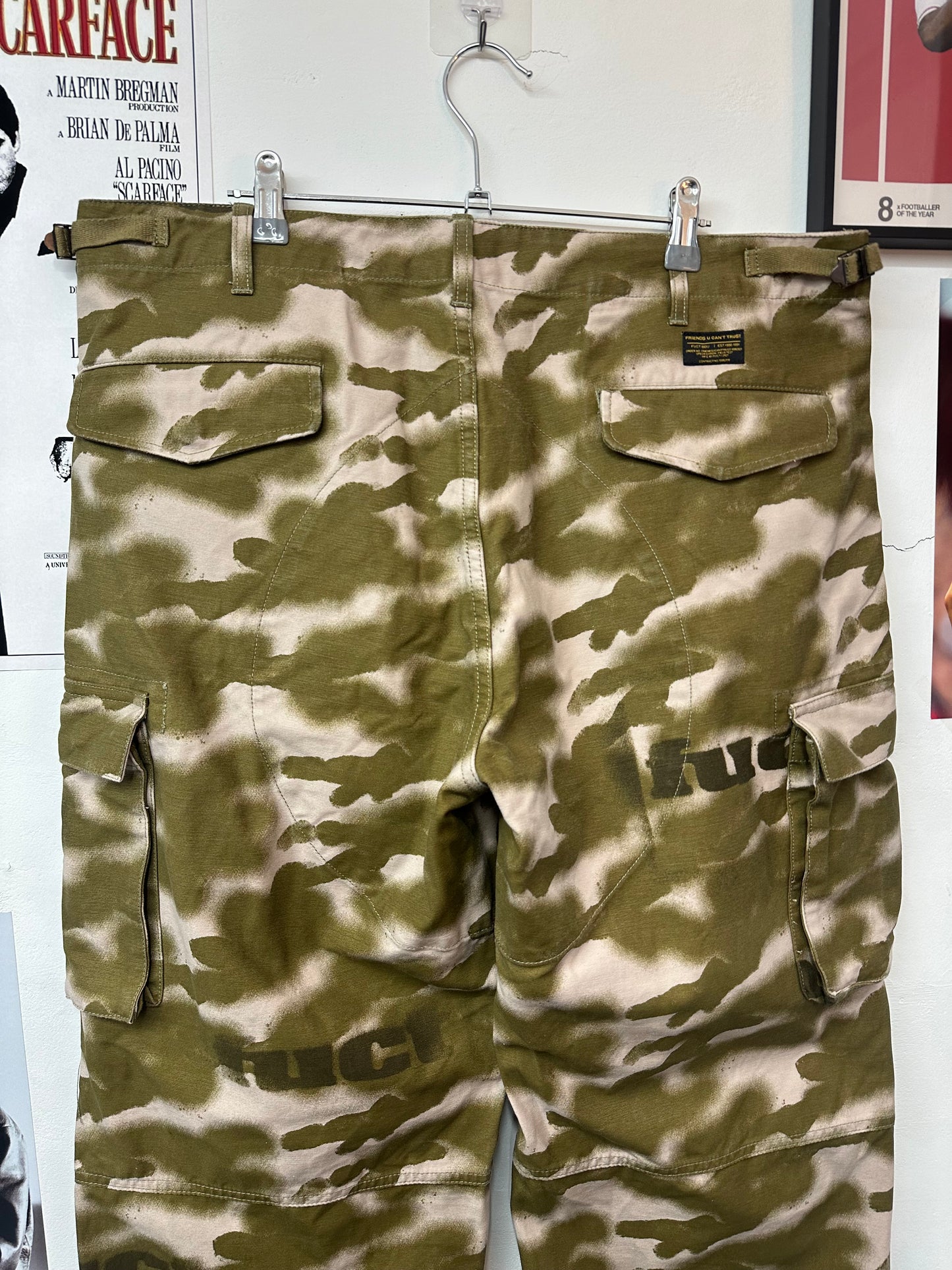 [L] FUCT Spray Paint Tiger Camo Pants