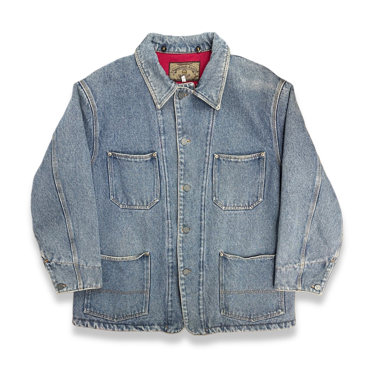 [XL] 80s Armani Jeans Denim Chore Jacket