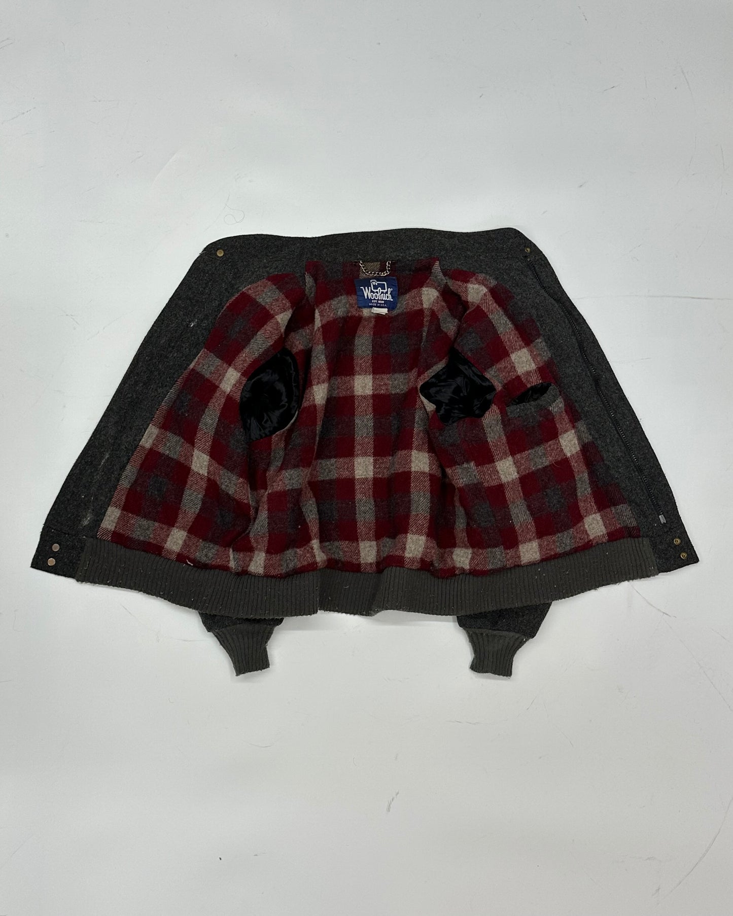 [L] 70s Woolrich crop wool Jakcet