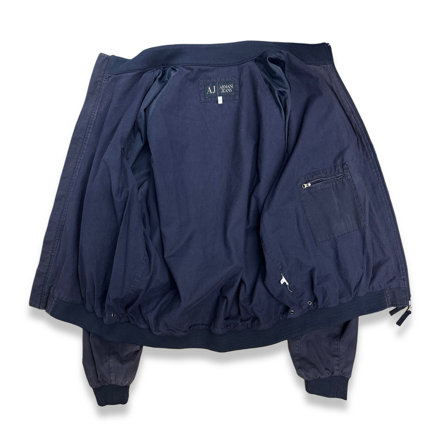 [XL] 00s Armani Jeans Faded Bomber Jacket