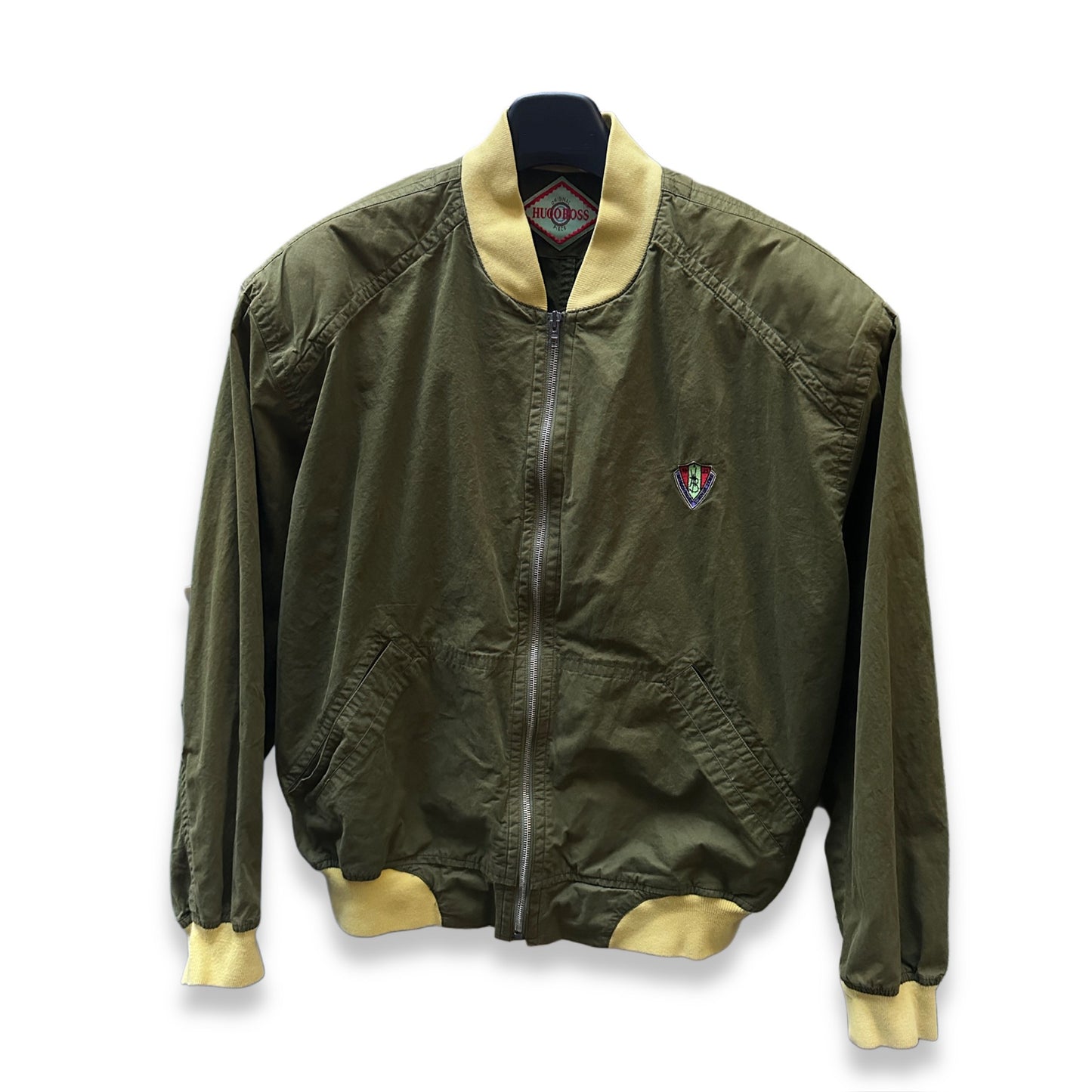 [L] 80s HUGO BOSS Two tone Bomber Jacket