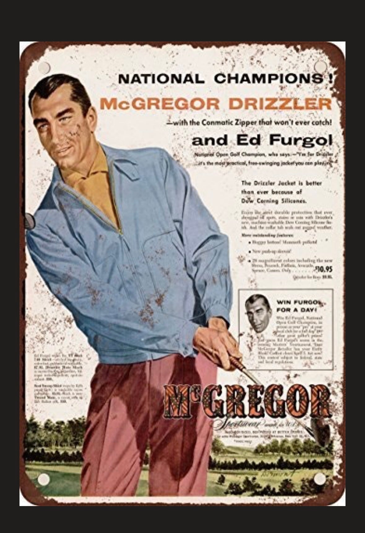 [42] Late 50s Mcgregor Drizzler Golf Jacket