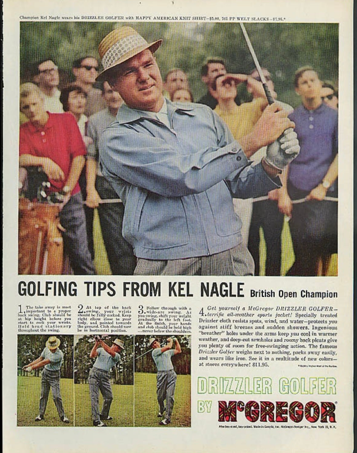 [42] Late 50s Mcgregor Drizzler Golf Jacket