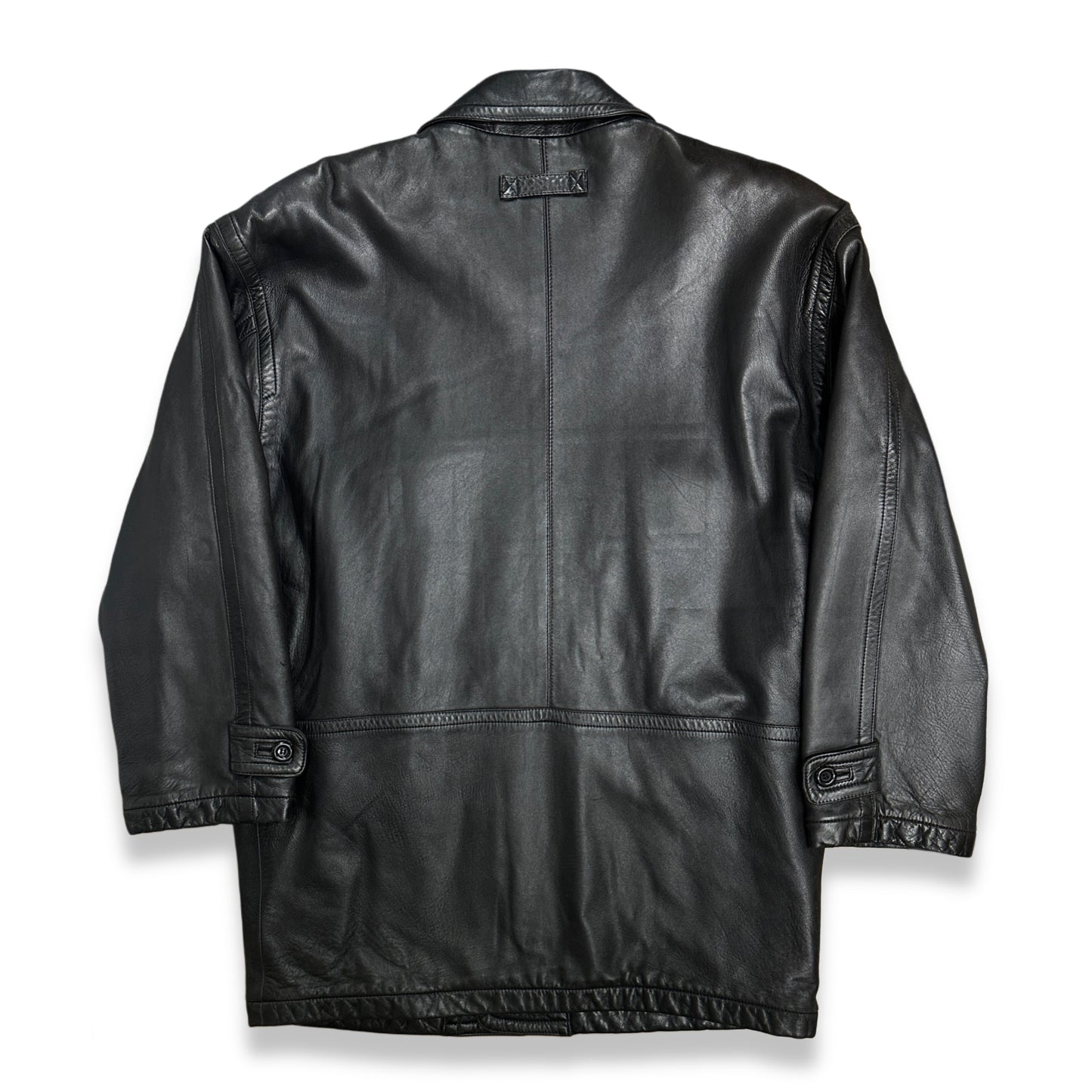 [L] 90s Allegri Lame Skin Leather Jacket