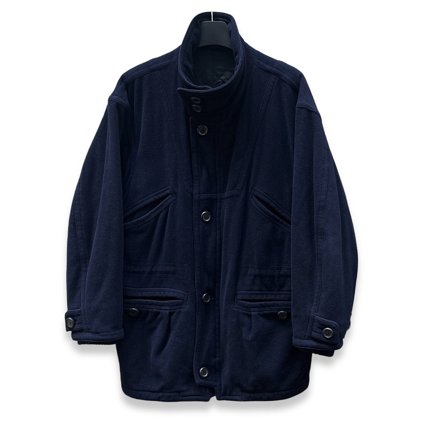 [54] 00s HUGO BOSS Wool Navy Coat Jacket