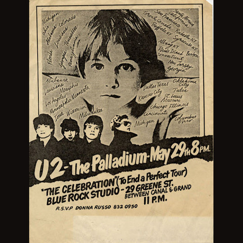 [XL] 1981' U2 Boy Tour Tee