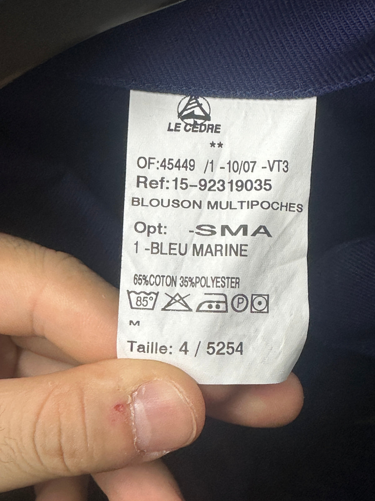 [XL] 80s French Work Zip-up Jacket