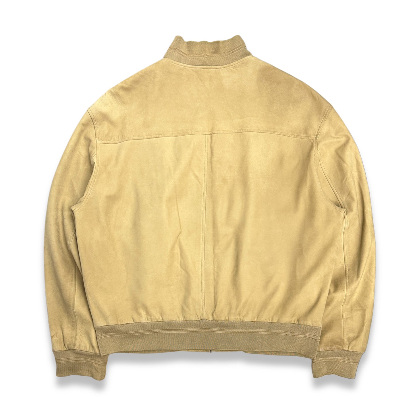 [XXL] 00s HUGO BOSS Suede Leather Bomber Jacket