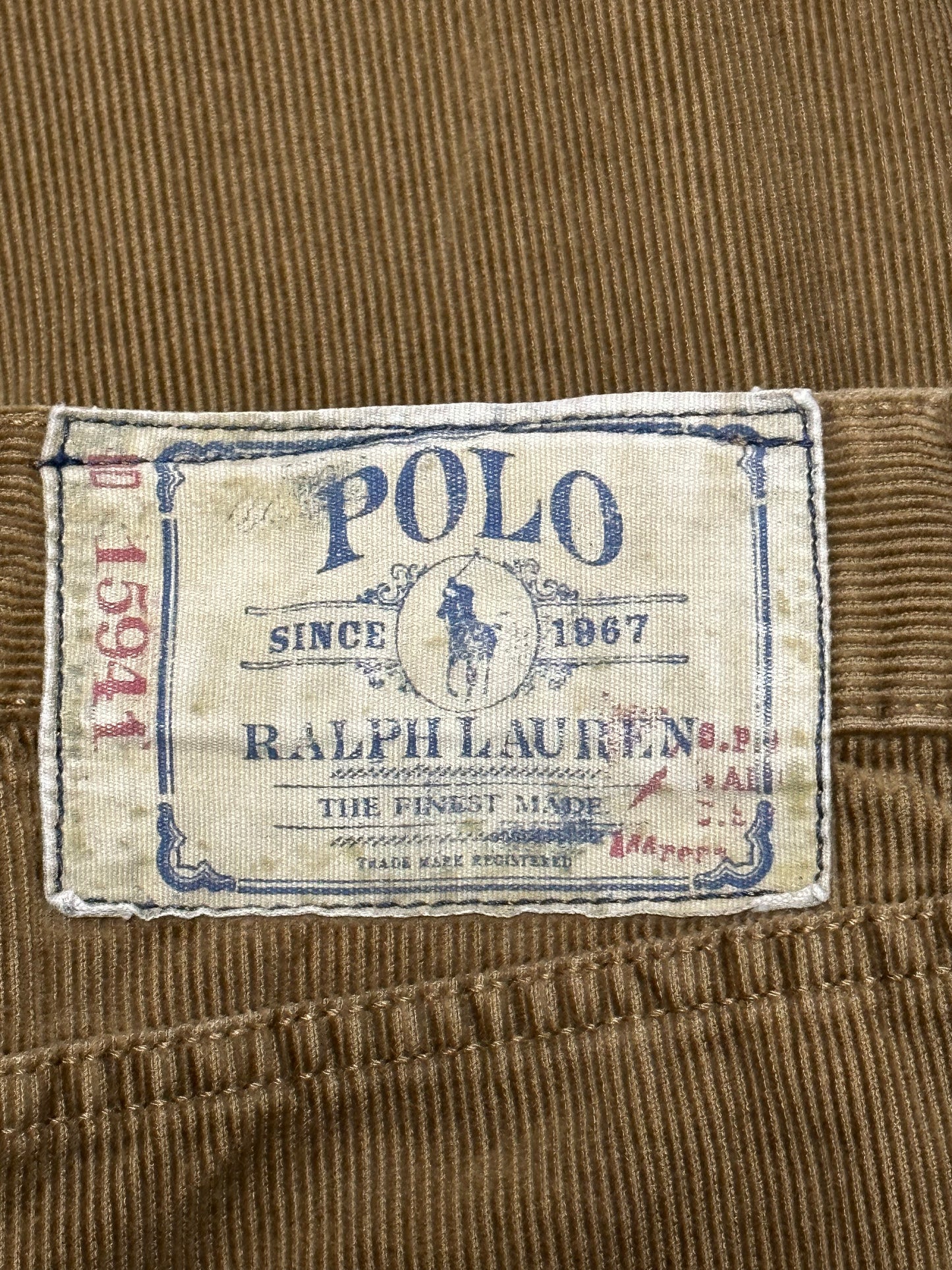 Polo Ralph Lauren Corduroy Pant 35x30